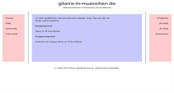 Desktop Screenshot of gitarre-in-muenchen.de